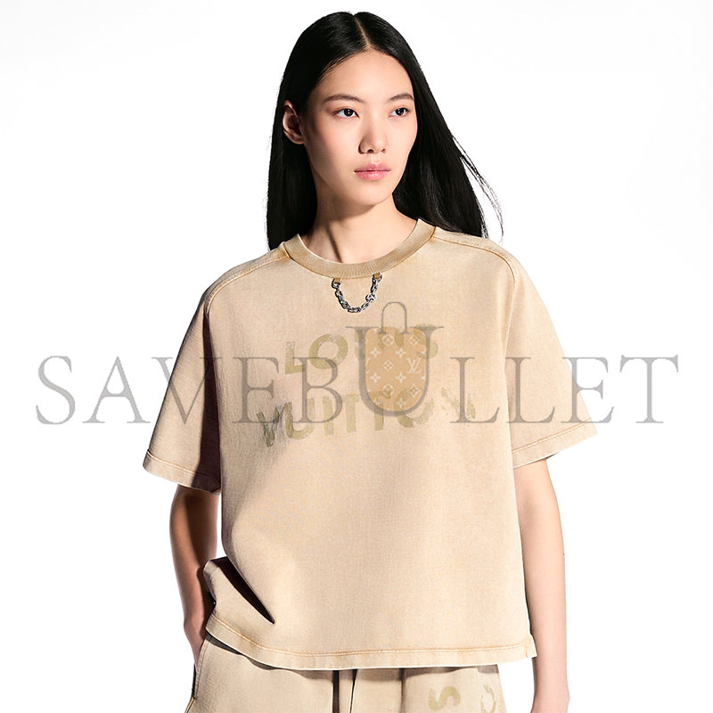 LOUIS VUITTON CAMISETA COM EFEITO VINTAGE 1AHIST